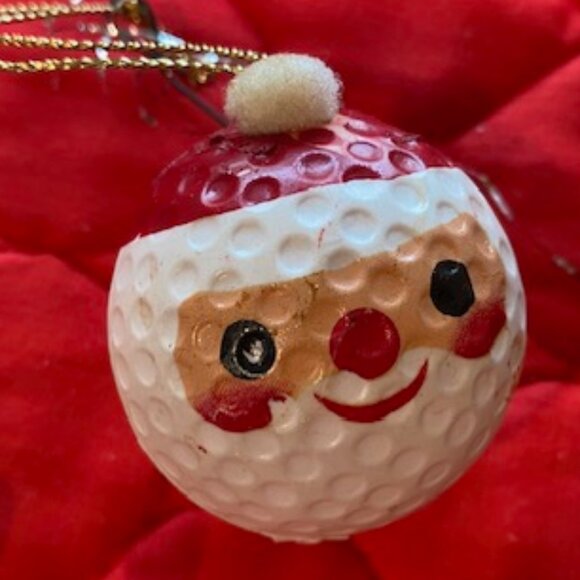 Lot of 9 * SPORTS Christmas Ornaments * FOOTBALL Basketball GOLF Bowling * SANTA - Picture 6 of 11